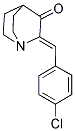 2-[(4-CHLOROPHENYL)METHYLENE]-3-QUINUCLIDINONE Struktur