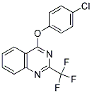 4-(4-CHLOROPHENOXY)-2-(TRIFLUOROMETHYL)QUINAZOLINE Struktur