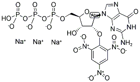 2'-(OR-3')-O-(TRINITROPHENYL)GUANOSINE 5'-TRIPHOSPHATE, TRISODIUM SALT Struktur