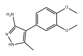 4-(3,4-DIMETHOXY-PHENYL)-5-METHYL-2 H-PYRAZOL-3-YLAMINE Struktur