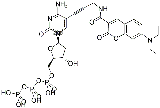 DIETHYLAMINOCOUMARIN-5-DCTP Struktur