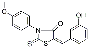 (5E)-5-(3-HYDROXYBENZYLIDENE)-3-(4-METHOXYPHENYL)-2-THIOXO-1,3-THIAZOLIDIN-4-ONE Struktur