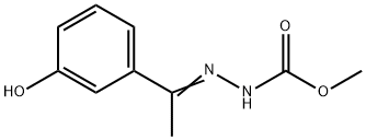 METHYL 2-[1-(3-HYDROXYPHENYL)ETHYLIDENE]-1-HYDRAZINECARBOXYLATE Struktur