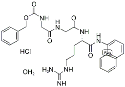 Z-GLY-GLY-ARG-ALPHANA HCL H2O Struktur