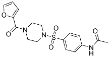 N-(4-((4-(2-FURYLCARBONYL)PIPERAZINYL)SULFONYL)PHENYL)ETHANAMIDE Struktur