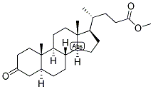 5-ALPHA-CHOLANIC ACID-3-ONE METHYL ESTER Struktur