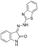 3-(AZA(BENZOTHIAZOL-2-YLAMINO)METHYLENE)INDOLIN-2-ONE Struktur