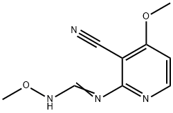 N-(3-CYANO-4-METHOXY-2-PYRIDINYL)-N'-METHOXYIMINOFORMAMIDE Struktur