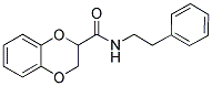 N-PHENETHYL-2,3-DIHYDRO-1,4-BENZODIOXINE-2-CARBOXAMIDE Struktur