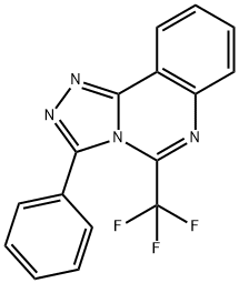 3-PHENYL-5-(TRIFLUOROMETHYL)[1,2,4]TRIAZOLO[4,3-C]QUINAZOLINE Struktur