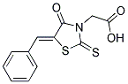 (5-BENZYLIDENE-4-OXO-2-THIOXO-THIAZOLIDIN-3-YL)-ACETIC ACID Struktur