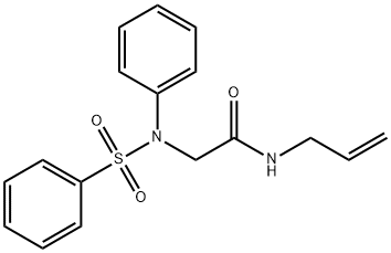 N-ALLYL-2-[(PHENYLSULFONYL)ANILINO]ACETAMIDE Struktur