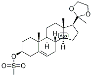 5-PREGNEN-3-BETA-OL-20-ONE ETHYLENEKETAL 3-METHANESULPHONATE Struktur