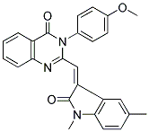 (Z)-2-((1,5-DIMETHYL-2-OXOINDOLIN-3-YLIDENE)METHYL)-3-(4-METHOXYPHENYL)QUINAZOLIN-4(3H)-ONE Struktur