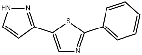 2-PHENYL-5-(1H-PYRAZOL-3-YL)-1,3-THIAZOLE Struktur