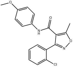 (3-(2-CHLOROPHENYL)-5-METHYLISOXAZOL-4-YL)-N-(4-METHOXYPHENYL)FORMAMIDE Struktur