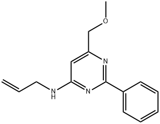 N-ALLYL-6-(METHOXYMETHYL)-2-PHENYL-4-PYRIMIDINAMINE Struktur