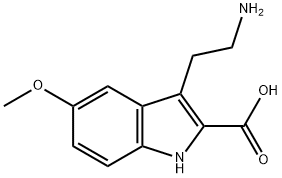 3-(2-AMINO-ETHYL)-5-METHOXY-1H-INDOLE-2-CARBOXYLIC ACID Struktur