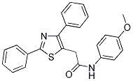 2-(2,4-DIPHENYL-1,3-THIAZOL-5-YL)-N-(4-METHOXYPHENYL)ACETAMIDE Structure