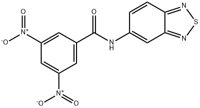 N-2,1,3-BENZOTHIADIAZOL-5-YL-3,5-DINITROBENZAMIDE Struktur