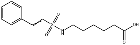 6-(2-PHENYL-ETHENESULFONYLAMINO)-HEXANOIC ACID Struktur