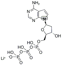 7-DEAZA-2'-DEOXYADENOSINE-5'-TRIPHOSPHATE LITHIUM SALT Struktur