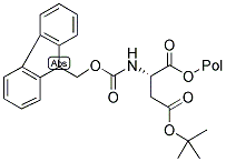 FMOC-L-ASP(OTBU)-PEG-PS Struktur