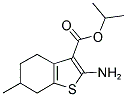 2-AMINO-6-METHYL-4,5,6,7-TETRAHYDRO-BENZO[B]THIOPHENE-3-CARBOXYLIC ACID ISOPROPYL ESTER Struktur