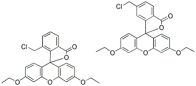 5-(AND-6)-CHLOROMETHYLFLUORESCEIN DIETHYL ETHER Struktur