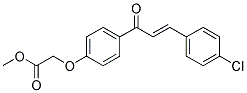 METHYL 2-(4-[3-(4-CHLOROPHENYL)ACRYLOYL]PHENOXY)ACETATE Struktur