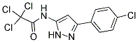 2,2,2-TRICHLORO-N-[3-(4-CHLOROPHENYL)-1H-PYRAZOL-5-YL]ACETAMIDE Struktur