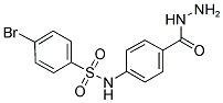 4-BROMO-N-(4-HYDRAZINOCARBONYL-PHENYL)-BENZENESULFONAMIDE Struktur