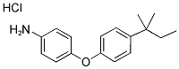 4-[4-(1,1-DIMETHYLPROPYL)PHENOXY]ANILINE HYDROCHLORIDE Struktur