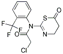 N1-(6-OXO-5,6-DIHYDRO-4H-1,3-THIAZIN-2-YL)-N1-[2-(TRIFLUOROMETHYL)PHENYL]-2-CHLOROACETAMIDE Struktur