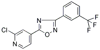 5-(2-CHLORO-4-PYRIDYL)-3-[3-(TRIFLUOROMETHYL)PHENYL]-1,2,4-OXADIAZOLE Struktur