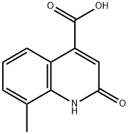 2-HYDROXY-8-METHYL-QUINOLINE-4-CARBOXYLIC ACID Struktur