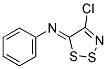 N-[(5Z)-4-CHLORO-5H-1,2,3-DITHIAZOL-5-YLIDENE]-N-PHENYLAMINE Struktur