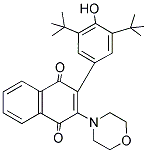 2-(3,5-DITERT-BUTYL-4-HYDROXYPHENYL)-3-MORPHOLINONAPHTHALENE-1,4-DIONE Struktur