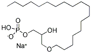 OCTADECYL-PHOSPHO-RAC-GLYCEROL SODIUM SALT Struktur