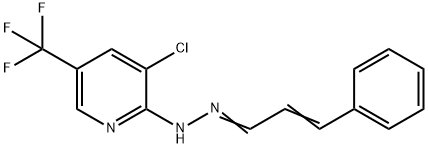 3-PHENYLACRYLALDEHYDE N-[3-CHLORO-5-(TRIFLUOROMETHYL)-2-PYRIDINYL]HYDRAZONE Struktur