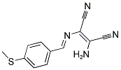 2-AMINO-1-(1-AZA-2-(4-METHYLTHIOPHENYL)VINYL)ETHENE-1,2-DICARBONITRILE Struktur