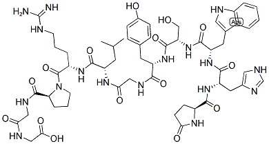 PGLU-HIS-TRP-SER-TYR-GLY-LEU-ARG-PRO-GLY-GLY Struktur