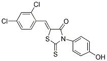 (5Z)-5-(2,4-DICHLOROBENZYLIDENE)-3-(4-HYDROXYPHENYL)-2-THIOXO-1,3-THIAZOLIDIN-4-ONE