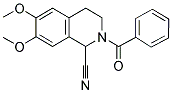 2-BENZOYL-1-CYANO-6,7-DIMETHOXY-1,2,3,4-TETRAHYDROISOQUINOLINE Struktur