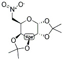 1,2:3,4-DI-O-ISOPROPYLIDENE-6-DEOXY-6-NITRO-A-D-GALACTOPYRANOSE Struktur