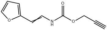 2-PROPYNYL N-[2-(2-FURYL)VINYL]CARBAMATE Struktur