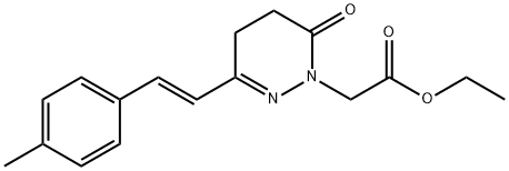 ETHYL 2-[3-(4-METHYLSTYRYL)-6-OXO-5,6-DIHYDRO-1(4H)-PYRIDAZINYL]ACETATE Struktur