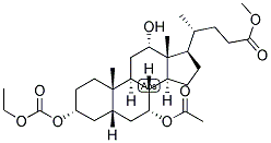 5-BETA-CHOLANIC ACID-3-ALPHA, 7-ALPHA, 12-ALPHA-TRIOL 3-ETHOXYCARBONYL, METHYL ESTER Struktur