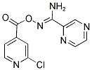 O2-[(2-CHLORO-4-PYRIDYL)CARBONYL]PYRAZINE-2-CARBOHYDROXIMAMIDE Struktur