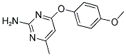 6-(4-METHOXYPHENOXY)-4-METHYLPYRIMIDINE-2-YLAMINE Struktur